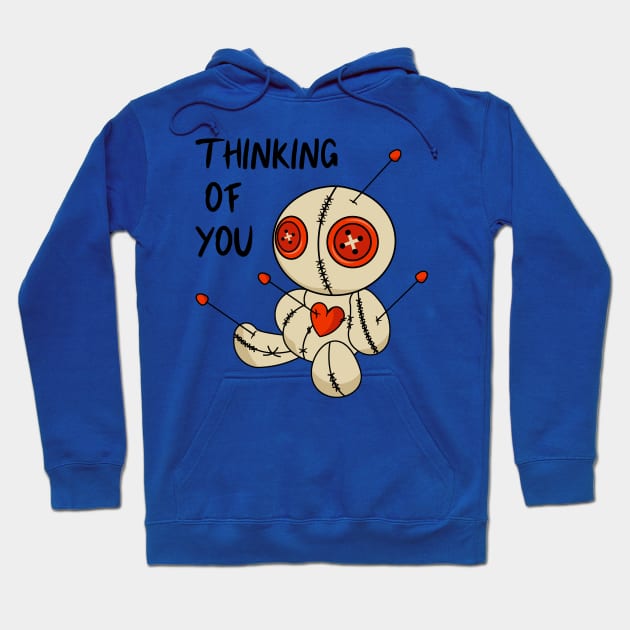 Thinking of you. Voodoo doll. Hoodie by Yolanda84